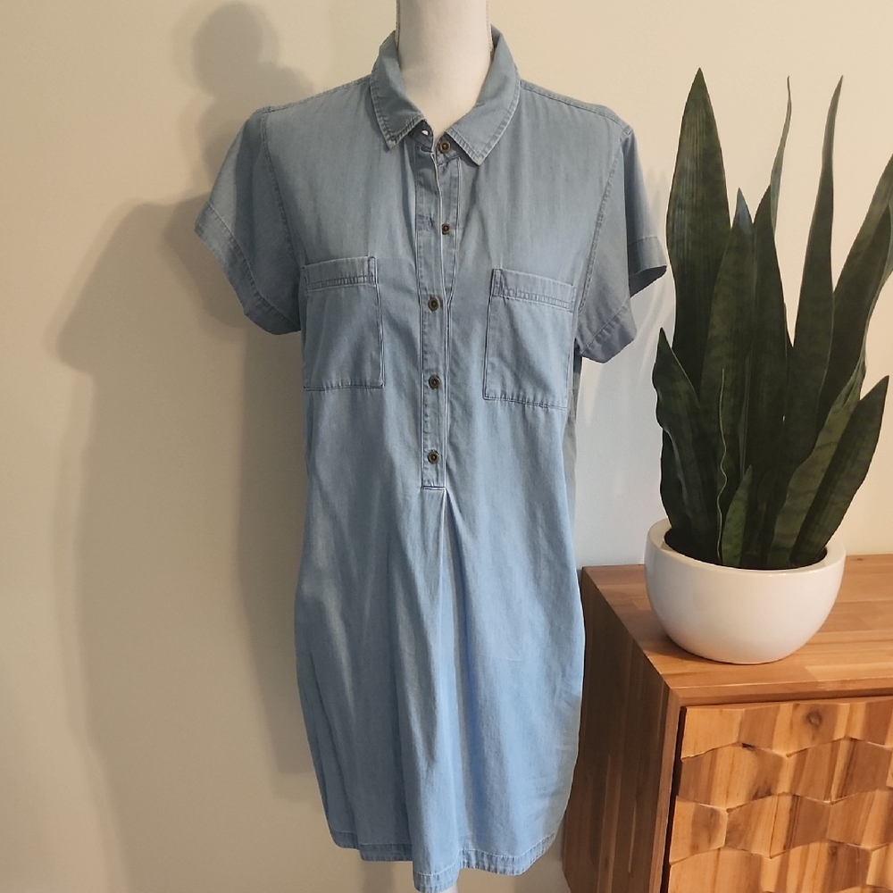 Light Blue Denim Dress